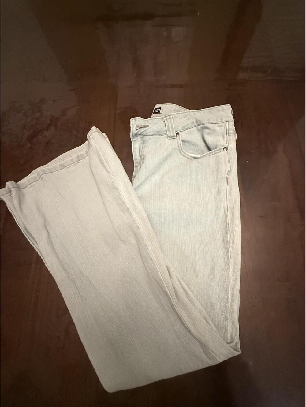 Vintage Anchor Blue Flare Lily Jeans Size 13 34x29